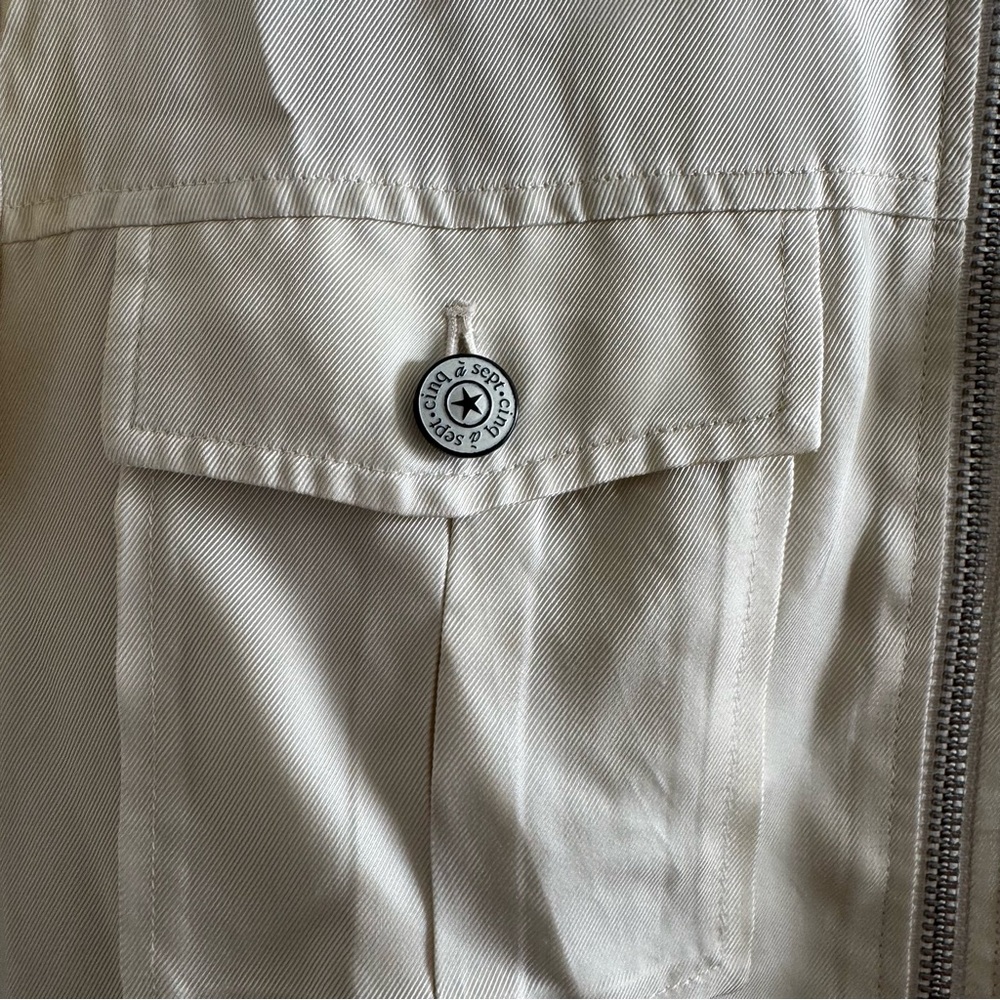 Cinq a Sept Holly Puff Sleeve Utility Jacket size Small - Picture 7 of 12